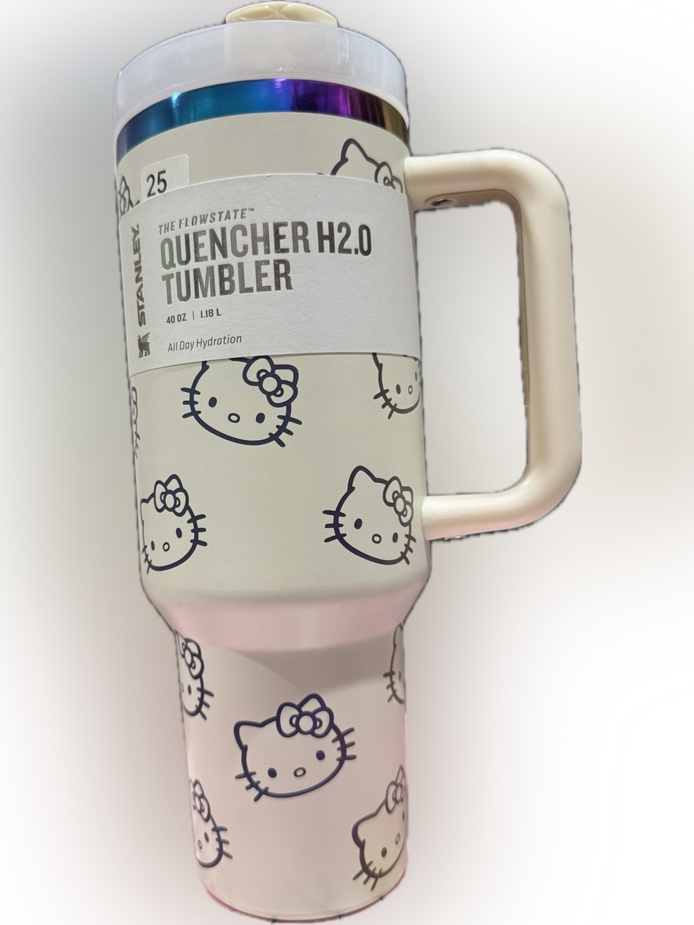 Stanley Cream Quencher H2.0 Tumbler with Hello Kitty Faces